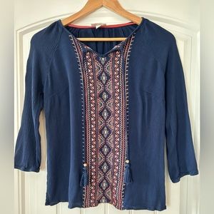 Db established 1962 navy blue blouse size L